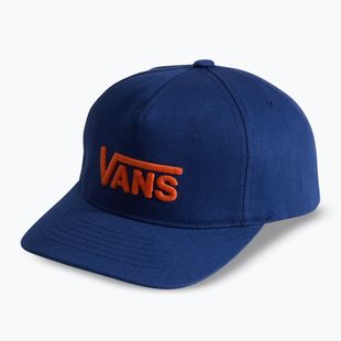 Детска шапка с козирка Vans Drop V Logo Snapback deep indigo
