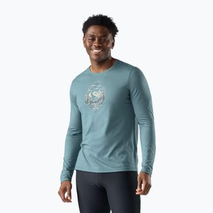 Мъжка блуза с дълъг ръкав Smartwool Wander Valley Active Long Sleeve Graphic Tee dusty tea