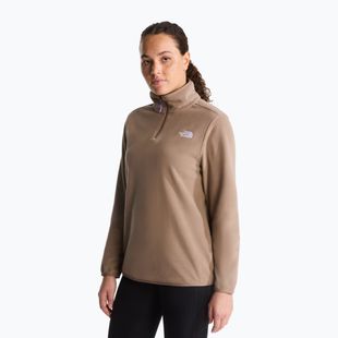Дамски поларен суитшърт The North Face Glacier Fleece 1/4 Zip garnet