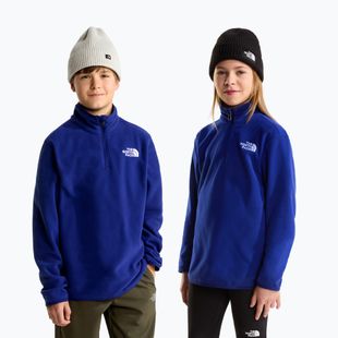 Детски поларен суитшърт The North Face Teen Glacier 1/4 Zip bold blue