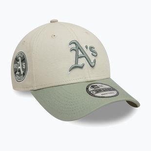 New Era WS Patch 9Forty Oakland Athletics бейзболна шапка светло бежова