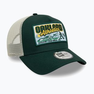 New Era MLB Patch Trucker Oakland Athletics тъмнозелена бейзболна шапка