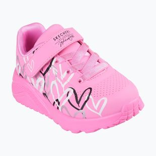 Детски обувки SKECHERS Uno Lite Love Levitate hot pink/multi