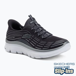 Дамски обувки SKECHERS Summits Plus Soft Luster charcoal/silver