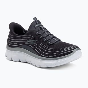 Дамски обувки SKECHERS Summits Plus Soft Luster charcoal/silver