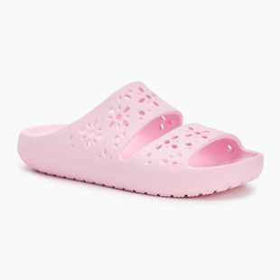 Crocs Classic Floral Cutout Sandal розово мляко