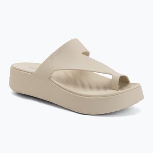 Дамски джапанки Crocs Getaway Platform Toe Loop sandstone