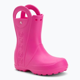 Детски гумени ботуши Crocs Handle It Rain Boot Kids pink crush
