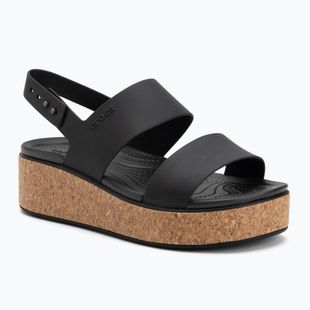 Дамски сандали Crocs Brooklyn Cork Low Wedge black/black