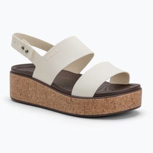 Дамски сандали Crocs Brooklyn Cork Low Wedge chalk