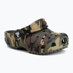 Детски чехли Crocs Classic Camouflage Toddler army green/multi