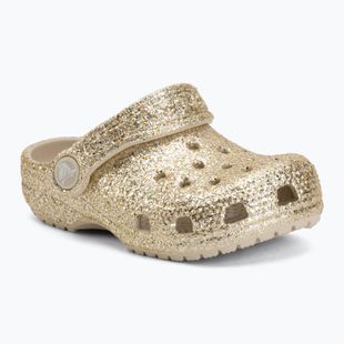 Детски чехли Crocs Classic Chunky Glitter 211940 sandstone