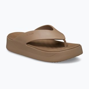 Дамски джапанки Crocs Gateway Platform milk chocolate