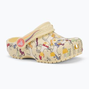Детски чехли Crocs Classic Unicorn Graphic yellow light
