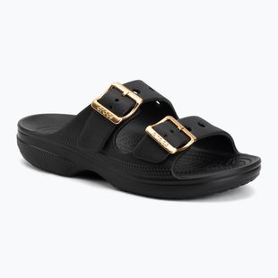 Дамски чехли Crocs Saturday Metallic Buckle black