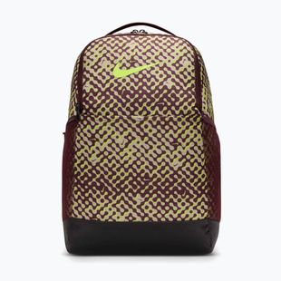 Раница за тренировка Nike Brasilia 9.5 24 l burgundy crush/black/volt