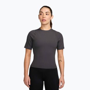 Дамска тениска Nike Zenvy Rib Dri-Fit thunder grey/white