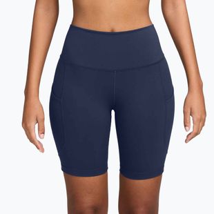 Дамски шорти Nike One High Waisted 8" Biker midnight navy