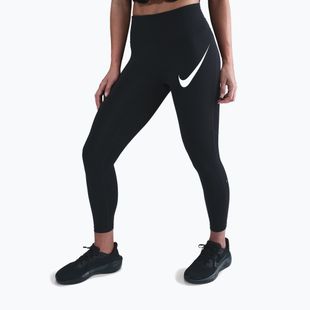 Дамски клин за бягане Nike Tempo Swoosh Run High-Waisted 7/8 black/white