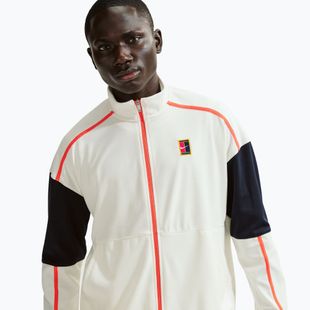 Мъжки тенис суитшърт Nike Court Heritage sail/turf orange