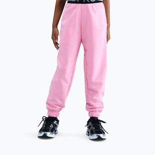 Детски панталони Nike Pro Fleece Dri-Fit med soft pink/med soft pink/black/white