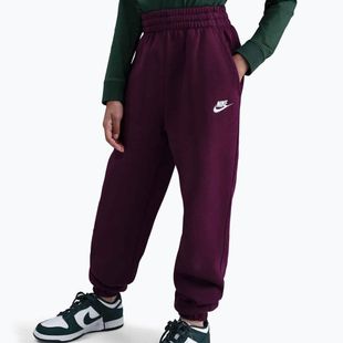 Детски панталони Nike Sportswear Club Fleece bordeaux/bordeaux/white