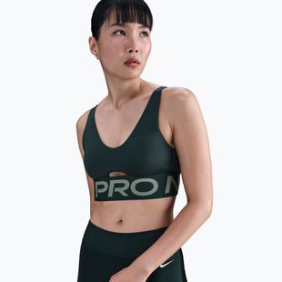 Спортен сутиен Nike Pro Indy Plunge seaweed/clay green/white