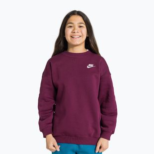 Детски суитшърт Nike Sportswear Club Fleece burgundy/white