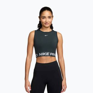 Дамска тениска за тренировка Nike Pro Dri-Fit seaweed/ white