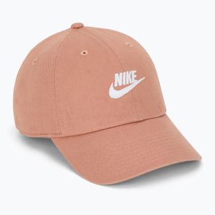 Шапка с козирка Nike Club Unstructured Futura Wash rose gold/white
