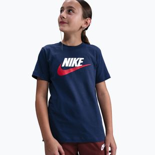 Детска тениска Nike Sportswear midnight navy/white
