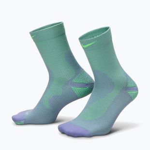 Чорапи Nike Running Lightweight Micro Crew Socks iron purple/voltage green/voltage green