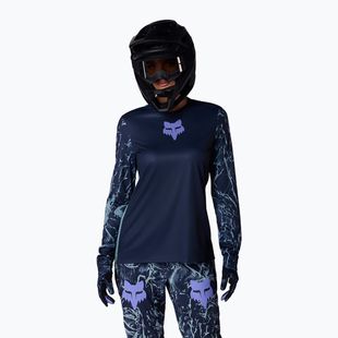 Дамска блуза с дълъг ръкав за колоездене Fox Racing Ranger Image Print arctic blue