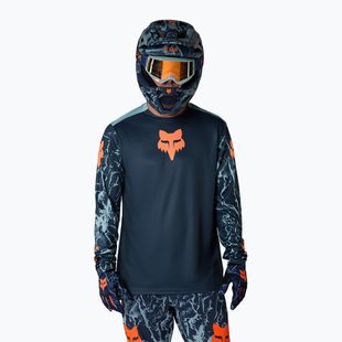 Детска блуза с дълъг ръкав за колоездене Fox Racing Ranger Image Print Jr arctic blue