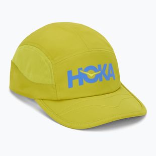 Шапка с козирка HOKA Run pea green