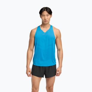 Мъжка тениска за бягане HOKA Race Singlet hoka blue