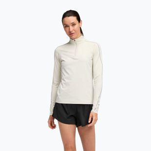 Дамски суитшърт за бягане HOKA GlideTech Quarter Zip ruffle salt