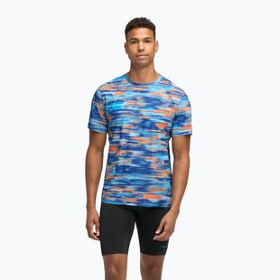 Мъжка тениска за бягане HOKA Airolite 2.0 blue blurr
