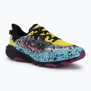 Детски обувки за бягане HOKA Speedgoat 6 electric lemon/black