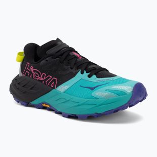 Дамски обувки за бягане HOKA Speedgoat 7 black/electric aqua