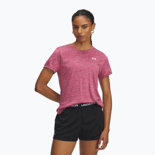 Дамска тениска за тренировка Under Armour Tech Twist fuchsia dusk/white