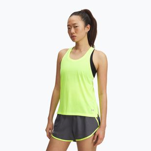 Дамска тениска за бягане Under Armour Launch Singlet high vis yellow/reflective