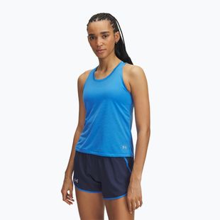 Дамска тениска за бягане Under Armour Launch Singlet blue atlantis/reflective
