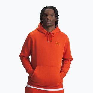 Мъжки суитшърт Under Armour Essential Fleece Hoodie surplus orange/surplus orange