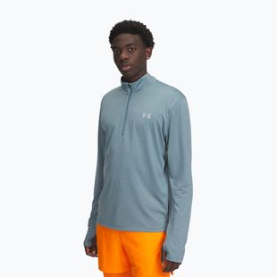 Мъжки суитшърт за бягане Under Armour Launch 1/4 Zip jasper blue/reflective