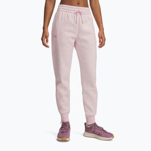 Дамски панталони Under Armour Rival Fleece prime pink light heather/prime pink