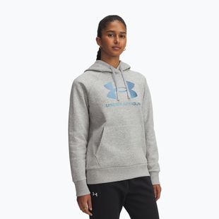 Дамски суитшърт Under Armour Rival Feelce Shimmer Hoody mod grey light heather/iridescent