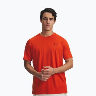 Мъжка тениска Under Armour Sportstyle Left Chest surplus orange/cinna red