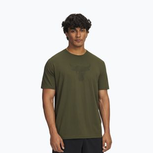 Мъжка тениска за тренировка Under Armour Project Rock Payoff Graphic expedition green/black