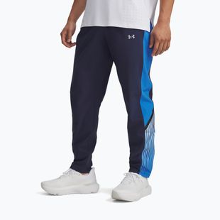 Мъжки панталони за бягане Under Armour Velociti Storm washed navy/blue atlantis/reflective